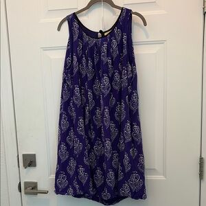 Mauve Purple Sundress Halter Sleeveless Casual